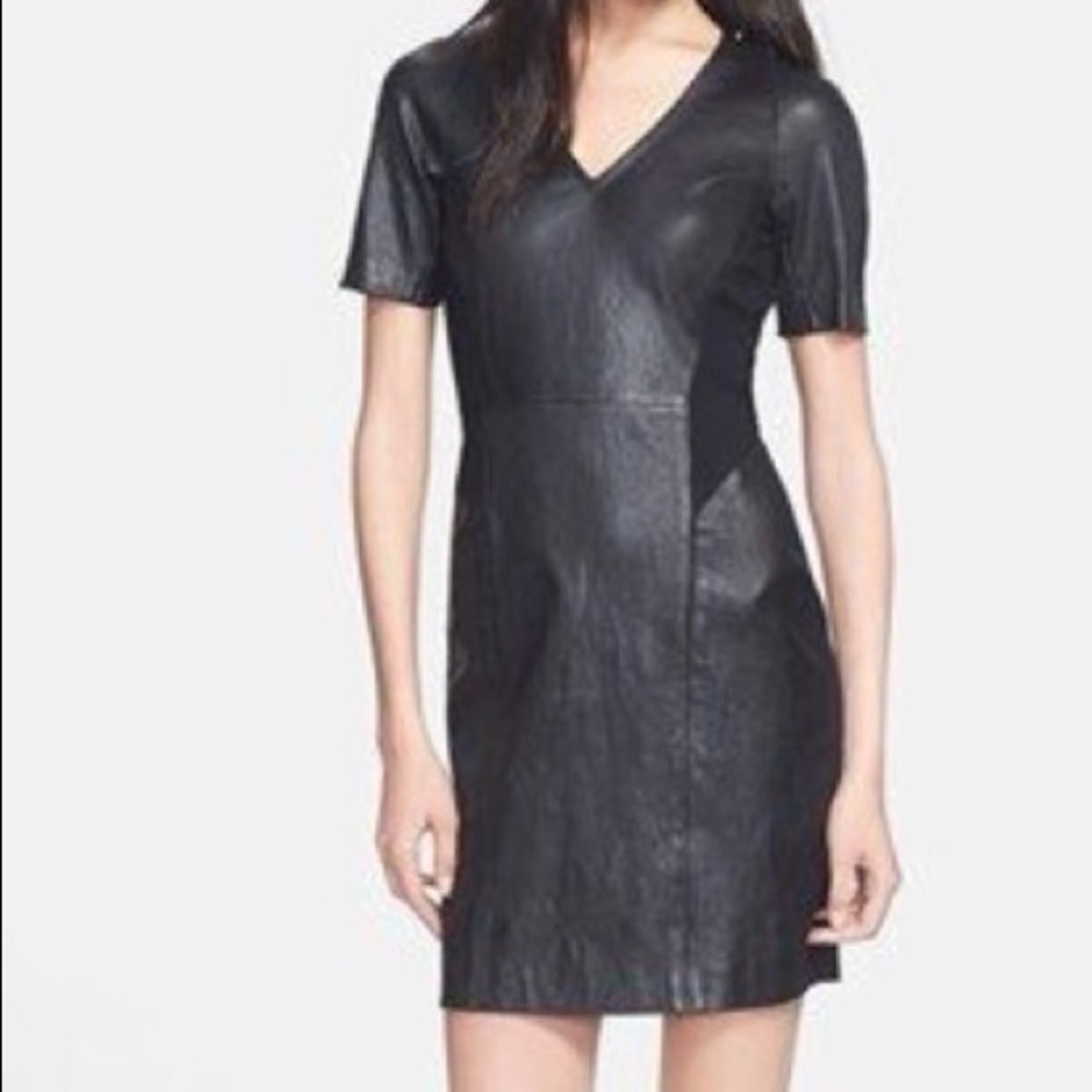 Theory Serto Lamb leather sexy dress. ❤️‍🔥